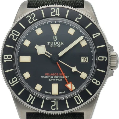 Reloj TUDOR Pelagos FXD GMT M2542G247NU-0002 titanio/nylon para hombre negro USADO Foto 1 de 4