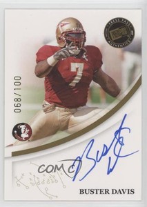 2007 Press Pass Signings Gold /100 Buster Davis Rookie Auto RC