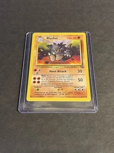 Pokémon TCG Rhydon Jungle 45/64 Regular Unlimited Uncommon - Picture 1 of 2