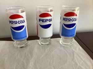 Tre Bicchieri Pepsi Cola da 12 once.. Rosso, Bianco e Blu - Foto 1 di 4