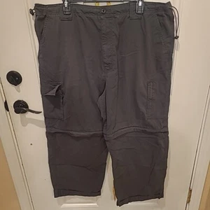 Sonoma Convertible Cargo Pants Mens 40 X 30 Gray Hiking Utility Skater Oversized - Picture 1 of 10