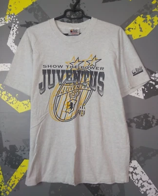 Juventus Vintage Jersey Fan Football Shirt Gray Basic Cotton Mens Size L ig93 - Image 1 of 4