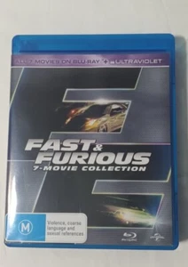 Blue Ray Dvd Fast And Furious 7 Movie Collection Excellent Condition - Picture 1 of 12