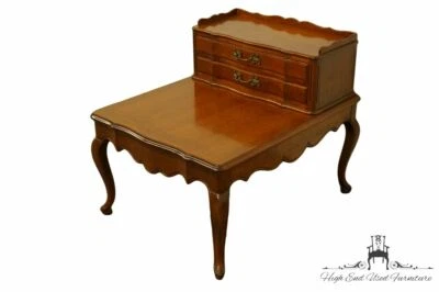 COLONIAL MANUFACTURING Colonial Style Solid Cherry 24x30" Accent Step End Tab... - Image 1 of 4