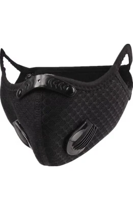 Reusable Washable Anti Pollution Face Mask PM2.5 One/Two Air Vent With Filter UK - Image 1 of 4