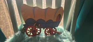 1952 Dolly Toy Wagon Piece Vintage Childs Room Western Kid Decor Authentic - Picture 1 of 12