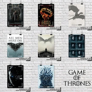 Estampado de obra de arte de la temporada 1-8 de Game of Thrones - imprescindible para cualquier fanático 7 x 5, A4, A3 - Imagen 1 de 18