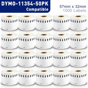 50x Etiketten Kompatibel zu Dymo 11354 Labelwriter 450 400 Duo Twin Turbo 4XL - Bild 1 von 7