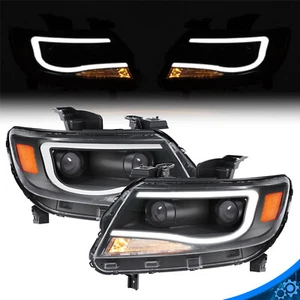For Chevy Colorado 2015-2022 2019 LED DRL Dual Projector Headlights Headlamps - Picture 1 of 21