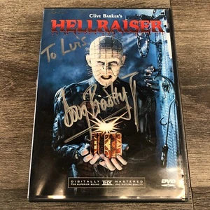 Arte de portada autógrafo firmado por Doug Bradley DVD de película Hellraiser - Imagen 1 de 6