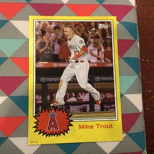 5x7 Mike Trout #12 Angels MVP 04/25 Made 2015 Topps Star Wars Limited Edition - Picture 1 of 3