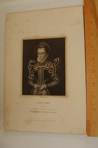 Antiker Kunstdruck Queen Mary Tudor Queen Mary I Buch Illustration - Bild 1 von 1