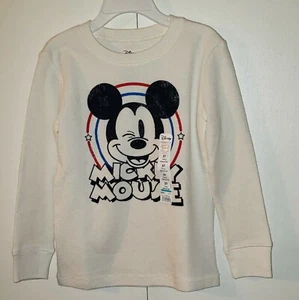 Disney Jumping Beans Infant Boys Long Sleeve Tee Thermal Shirt Mickey Mouse - Picture 1 of 4