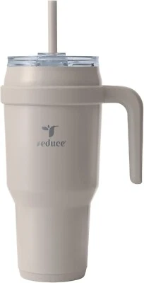 REDUCE 40 oz Stainless Steel Tumbler with Handle - Dual-Wall-Color SAND NWT - Image 1 of 3