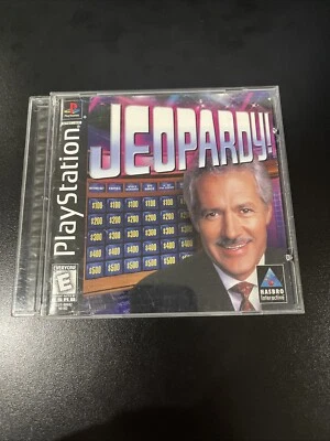 Jeopardy (Sony PlayStation 1, 1998) PS1 Black Label Complete W/ Manual Tested - Image 1 of 4