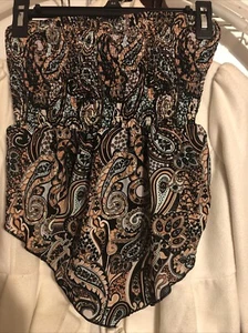 Paisley Top For Women Fits To Size With Tie Back - Picture 1 of 2