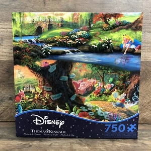 Thomas Kinkade Puzzle Disney's Alice In Wonderland 750 Ceaco Puzzle - Picture 1 of 2