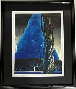 Eyvind Earle- Blue Nocturne, 38/50 w COA. serigraph signed. - Picture 1 of 4