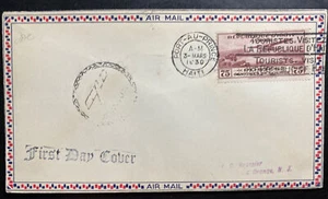1930 Port Au Prince Haiti First Day Airmail Cover FDC To East Orange NJ USA - Picture 1 of 2