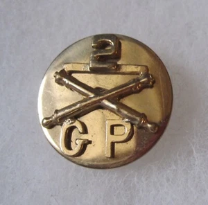 WWII Era- 2nd Field Artillery Group EM Collar Disk. - Picture 1 of 2