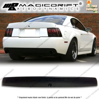 For 99-04 Ford Mustang Rear Trunk Lid Spoiler No 3rd Brake Light Cobra SVT Style - Image 1 of 4