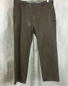 Pantalones chinos Peter Millar de algodón Pima para hombre frente plano envejecido marrón talla 34 x 29 - Imagen 1 de 10