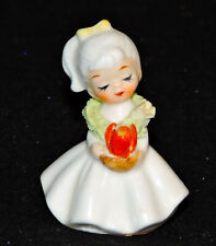 Vintage Napco Bone China Mini Augustl Girl Of The Month-Poppy-Figurine