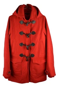Tommy Hilfiger Womans Wool Blend Red Duffle Jacket Duffel Coat Size S - Picture 1 of 8
