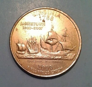 United States 25 Cents coin 2000 - Picture 1 of 2