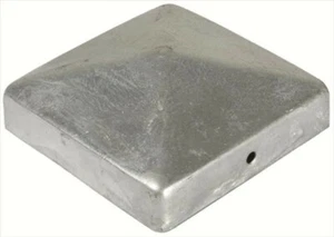 (1,18€/1Stk) 25 Stück verzinkte Pfostenkappen Pyramide 91 x 91 mm - Bild 1 von 1