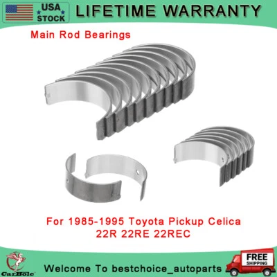 Kit de cojinete de varilla principal para camioneta Toyota 4Runner 1992 1993 94 1995 2,4 L 22RE 22REC Foto 1 de 4