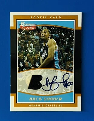 2002-03 Bowman Signatures Drew Gooden Player Worn Jersey Rookie Auto Card #d/999 - Image 1 of 2