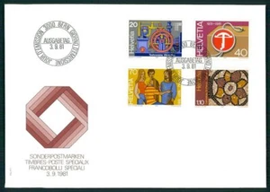 SUIZA FDC 1981 CENTRAL ELÉCTRICA FUENTE LAUER MOSAICO KATHEDEALE GINEBRA m4944 - Imagen 1 de 2
