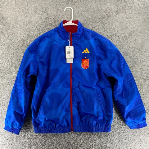 Adidas Spain Anthem World Cup Reversible Jacket Red / Blue HE8904 Women's L Cover