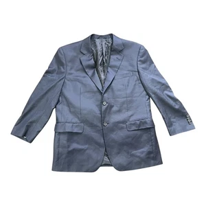 Abrigo deportivo BALMAIN clásico para hombre azul marino oscuro talla 54 R mezcla de lana y seda - Imagen 1 de 12
