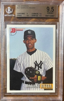 1993 BOWMAN MARIANO RIVERA #327 BGS GEM MINT 9.5 HOF - Image 1 of 2