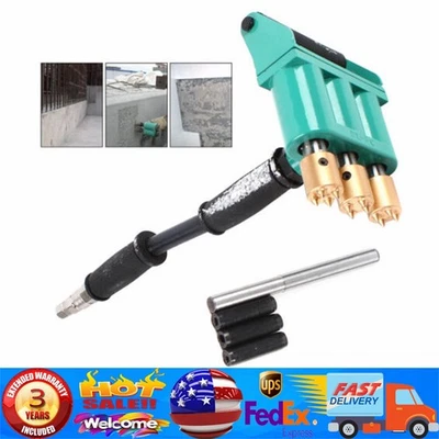 Rana de aire 3 cabezales para hormigón neumático pavimento puente cincel portátil Foto 1 de 4