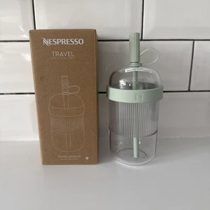 Nespresso Tumbler aquamarine light blue summer Limited Edition Travel Ice Coffee - Picture 1 of 3