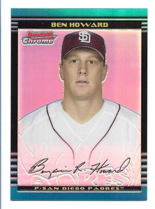 Ben Howard 2002 Bowman Chrome  Refractor Rookie #242  /500- San Diego Padres RC - Picture 1 of 2