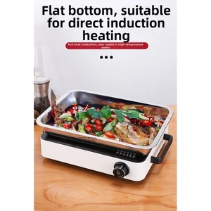 Stainless Steel Square Tray for Restaurant For Baking Serving and Meal Display - Picture 1 of 30