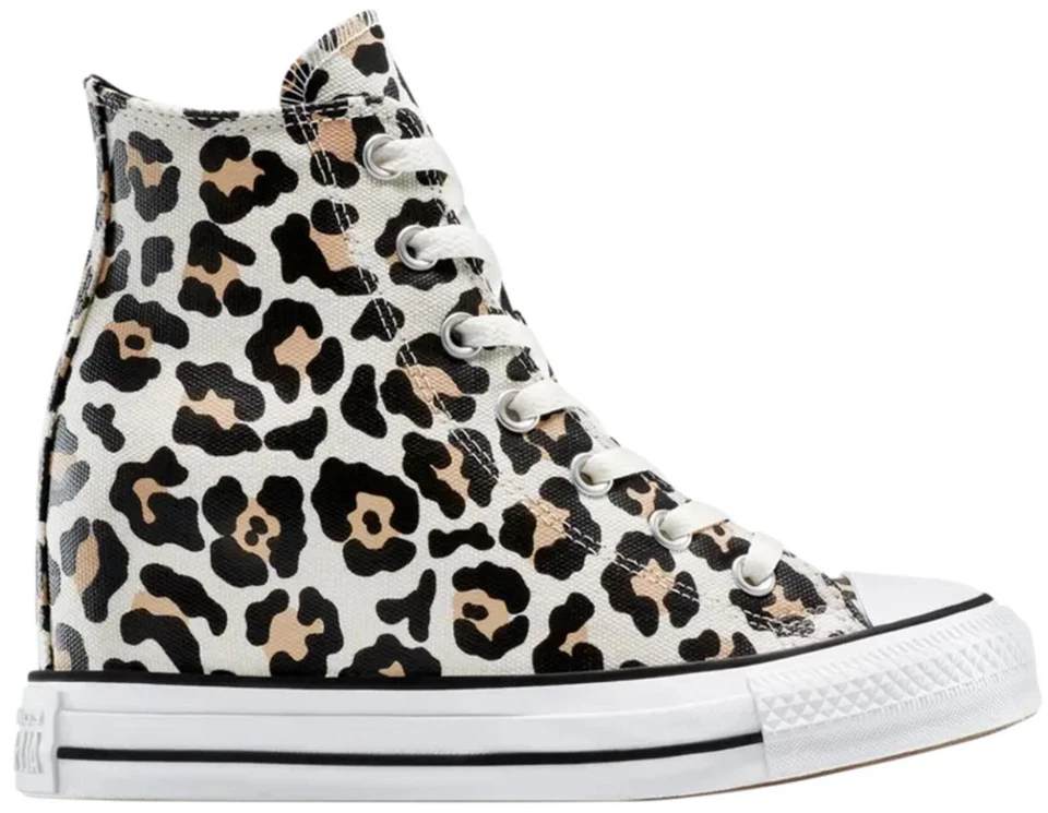 Size 10.5 - Converse Chuck Taylor All Star Wedge Platform High Leopard W