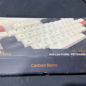 Akko Low Profile-PBT Double Shot Carbon Retro Keycap Set - Bild 1 von 6
