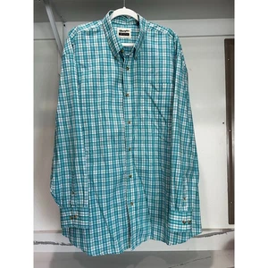 Wrangler Riata Men's Long Sleeve Button Up Shirt Sz 3XL Blue Western Rodeo - Picture 1 of 8