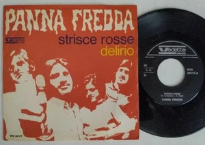 7" PANNA FREDDA STRISCE ROSSE / DELIRIO 1970 VEDETTE PROGRESSIVE ROCK ITALIANO - Picture 1 of 1