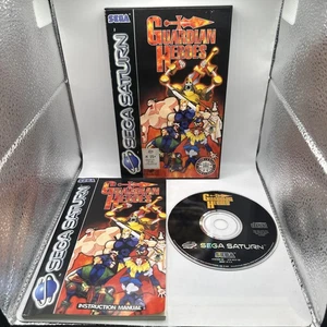 Guardian Heroes • Sega Saturn Game + Manual (1996) PAL • Complete CIB Beat Em Up - Picture 1 of 9