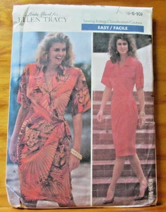 Butterick 4077 Linda Allard Ellen Tracy Designer Dress Sewing Pattern Size 6 8 1 - Picture 1 of 4