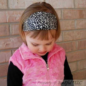 BonEful RTS NEW Boutique Girl Fabric Headband Leopard Cheetah Wild Animal Lady - Picture 1 of 6