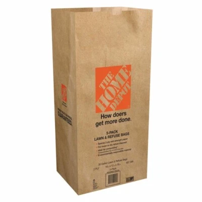 30 Gal. Paper Lawn and Leaf Bags - 20 Count - Image 1 of 4