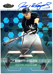 2020 Topps Finest - Ivan Rodriguez - Finest Originals Buyback Autograph /20 2003 - Bild 1 von 2