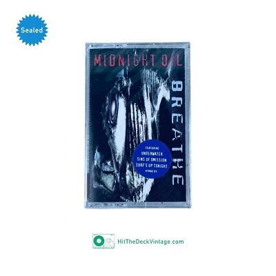 Midnight Oil - Breathe Cassette Tape (1996) w/ Hype US 1st Alt Rock SEALED - Image 1 of 4